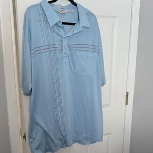 Sky Blue Casual Button Down Shirt